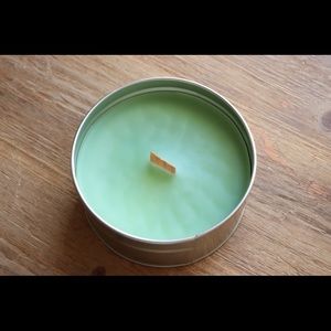 Homemade wood-wick candle